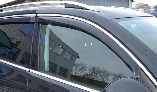 Дефлектори вікон (вітровики) Lexus IS 250 (II) 2005-2009 З Хром Молдінгом, компл (Лексус ІС 250) LE07-M
