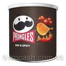 Чіпси Pringles Hot and Spicy Гостро-пряний смак 40 гр, фото 1
