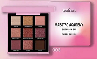 TopFace Набір тіней  для повік 9-колірні Maestro Eyeshadow  Bar 003