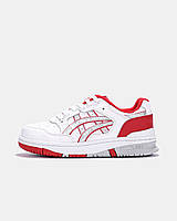 НОВИНКА Кросівки женсикие модни Asics Ex89 White/red шкиряни