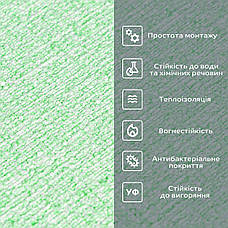 Самоклеючі шпалери світло-зелені білі 2800*500*2,5мм MC-32 (YM-08) SW-00001159, фото 3