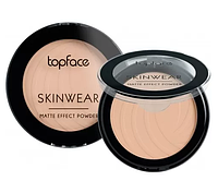 TopFace Пудра компактная Skin Wear Matte Effect Powder 001