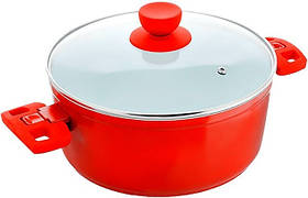 Каструля 3,8 л 24 см Peterhof PH-15732-24 red — MegaLavka