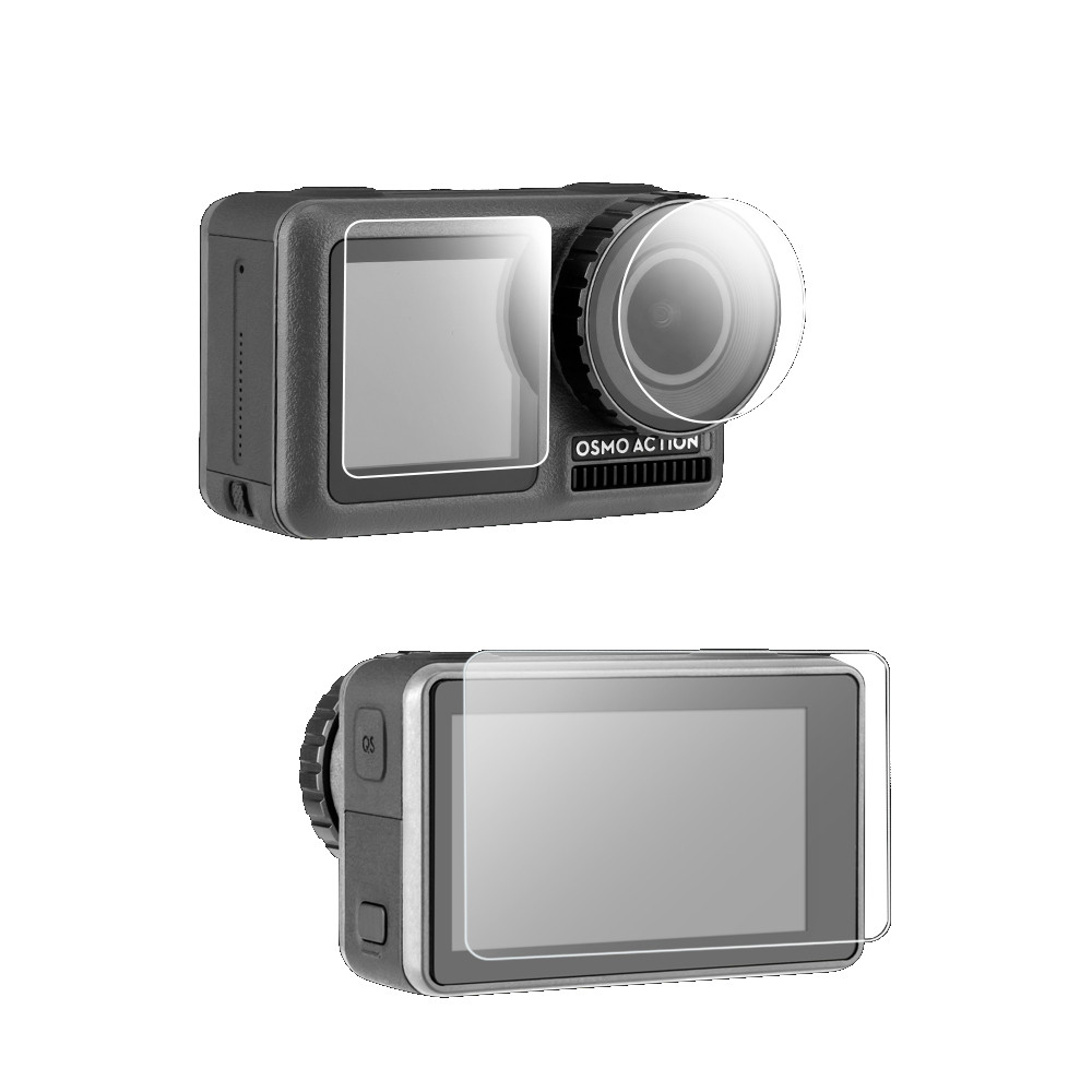 Захисне скло 2.5D екрана та лінзи OSMO Action (OS-TPM-002)