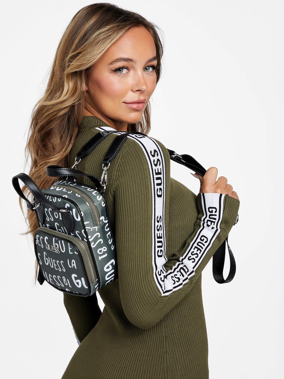 Сумка через плече Guess із логотипом 1159795434 (Зелений, One size), фото 1