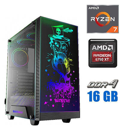 Ігровий ПК MT NEW/ Ryzen 7 1800X/ 32 GB RAM/ 512 GB SSD NEW/ Radeon RX 6750 XT 12GB/ 700W, фото 1