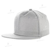 Кепка с прямым козырьком snapback серая (7642)