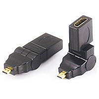 Переходник microHDMI(папа)-HDMI(мама) 360° n