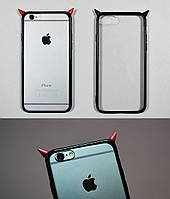 Накладка Рожки iPhone 6 Plus/6s Plus black i