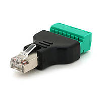 Разъем для подключения RJ-45(M) (8 контактов) с клеммами под кабель, Blister i