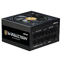 Zalman Блок живлення Teramax 2 (750W) >90% 80+ Gold 120мм 1xMB 18pin+10pin 2xCPU 8pin(4+4) 3xMolex 8xSATA 3xPCIe 8pin(6+2)