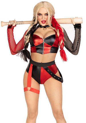 Еротичний костюм Leg Avenue Crime Spree Sweetie Costume XS, топ, шорти, фото 1