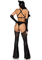 Еротичний костюм кішечки-пані Leg Avenue Mistress Kitty M, рукавички, комбінезон, маска, фото 3
