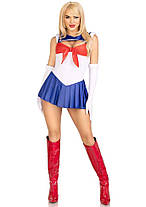 Еротичний костюм Сейлор Мун Leg Avenue Sexy Sailor XS, плаття, рукавички, бант, фото 4