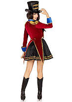 Костюм циркачки Leg Avenue Classic Ringmaster Costume S, сукня, капелюх, фото 3