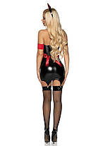 Вініловий костюм медсестри Leg Avenue Vinyl Naughty Nurse L, сукня, фартух, пов'язки, фото 5