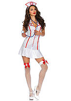 Еротичний костюм медсестри Leg Avenue Head Nurse XL, сукня, аксесуар на голову, стетоскоп, фото 4