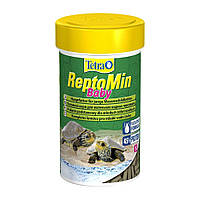 Сухой корм для маленьких водоплавающих черепах Tetra в палочках ReptoMin Baby 100 мл n