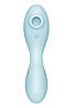 Вакуумний смарт-стимулятор з вібрацією Satisfyer Curvy Trinity 5 (Blue) (м'ята упаковка!!! Bomba💣, фото 3