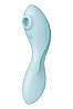 Вакуумний смарт-стимулятор з вібрацією Satisfyer Curvy Trinity 5 (Blue) (м'ята упаковка!!! Bomba💣, фото 4