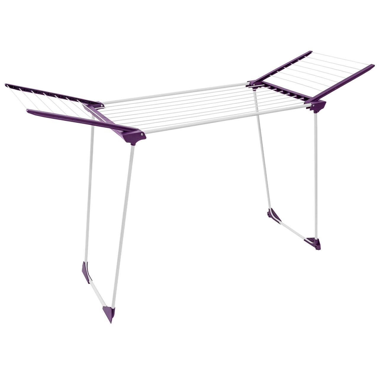 Сушарка для білизни підлогова Біла Casa Si Winner 18m White/Purple (CS92269)