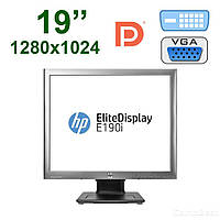 Монитор HP E190i / 19" (1280x1024) IPS / USB, VGA, DVI, DisplayPort
