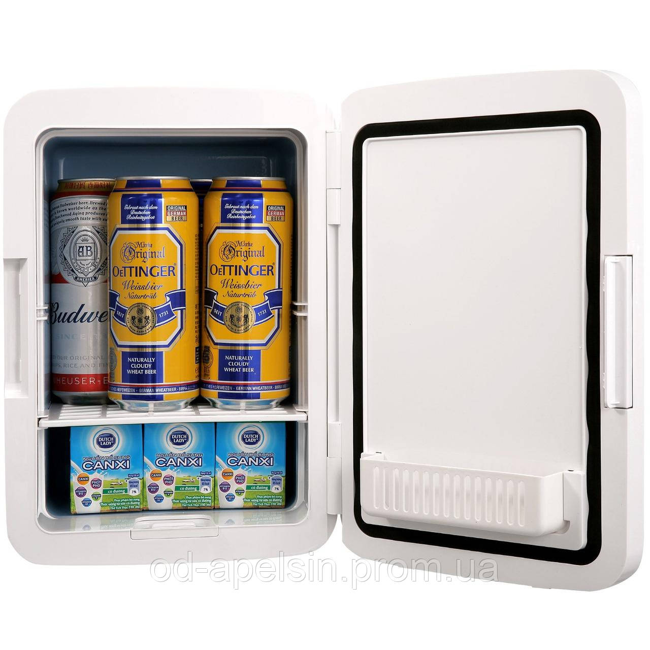 Міні-холодильник VEVOR 10 л / 12 банок, 2 в 1 невеликий холодильник з функцією охолодження та нагрівання, блокування компактного