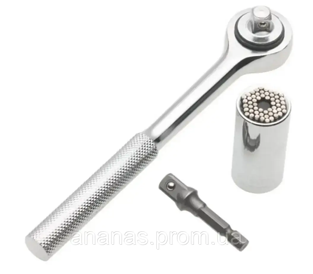 Универсальный ключ Gator Grip торцевой гаечный ключ головка 7-19 мм трещетка с трещеткой c - фото 5 - id-p2060837157