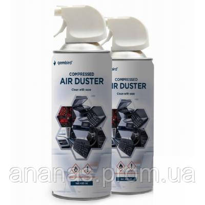 Чистить стиснене повітря spray duster 400ml Gembird (CK-CAD-FL400-01) g