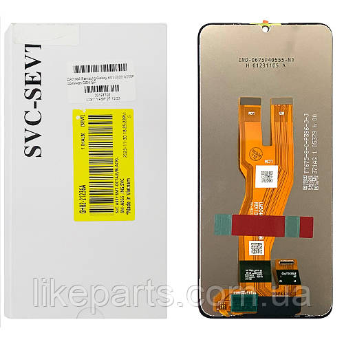 Екран (дисплей) Samsung Galaxy A05 2023 A055F + тачскрин оригинал OEM ...