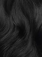 Натуральные волосы для наращивания в срезе 45 см, 100 г, # 1А Чёрный (Насыщенный чёрный)
