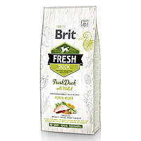 Сухой корм для активных собак всех пород Brit Fresh Duck with Millet Run & Work 12 кг (утка) i