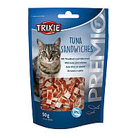 Лакомство для кошек Trixie PREMIO Tuna Sandwiches 50 г (курица и рыба) i