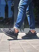 Yeezy 350 V2 Black (реф шнурки)