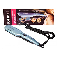 Утюжок Kemei ZFQ KM 9621 Выпрямитель для волос Прибор плойка стайлер для укладки и выравнивания i
