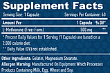 L-метіонінн HAYA LABS L-METHIONINE 500 мг 60 капсул, фото 2