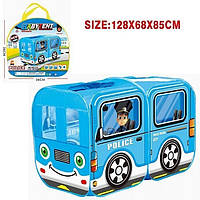 Детская игровая палатка автобус M5783 полиция/пожарная служба Голубой , Лучшая цена