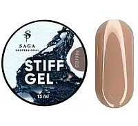 Гель для наращивания Saga Stiff Gel 05 густой гель-желе кофе