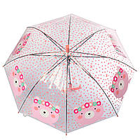 Зонтик детский в горошек MK 4145 со свистком Розовый , Лучшая цена