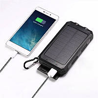 Тактический армейский рюкзак 50л Хаки + Подарок внешний аккумулятор Solar Power Bank 20000 мАч с фонариком и