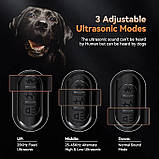 Ультразвуковий пристрій Bubbacare портативний ультразвуковий прилад для собак 2-в-1 з ліхтариком антилай, фото 3