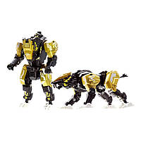 Детский игровой трансформер JUNFA E2001-8 робот+животное Золотая собака , Лучшая цена
