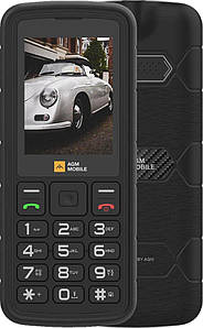 AGM M9 2.4" 1000мАч 0.3MP 4G 2SIM IP68 IP69K Black