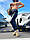 Штани-джогери жіночі з екошкіри на флісі, фото 6