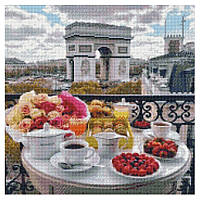 Алмазная мозаика Завтрак во Франции Strateg GA0008 50х50 , Лучшая цена