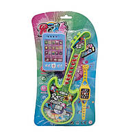 Детская игрушка Гитара Bambi 8120-2 с наручными часами и телефоном Зеленый , Лучшая цена