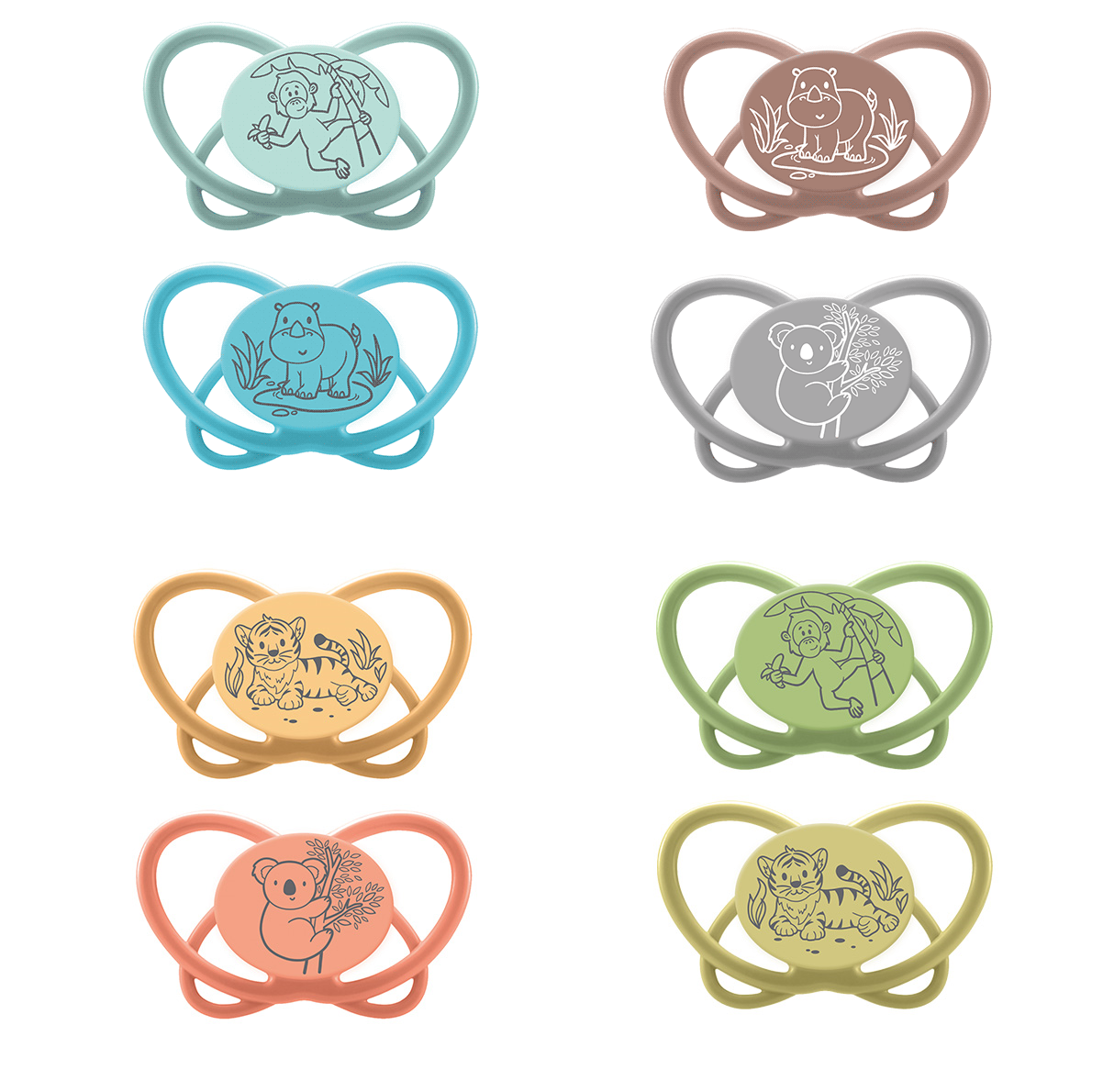 Пустушка кругла "Мій метелик "  "Зелена Серія"(силікон) (від 5 до 18 місяців),(2 шт)/ NIP, фото 1