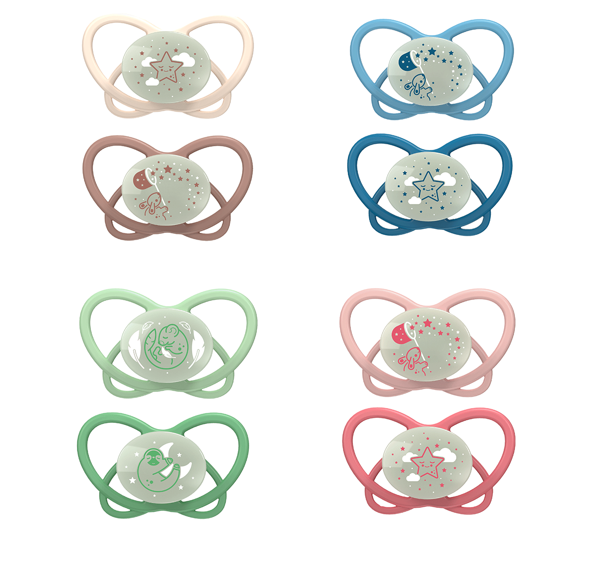 Пустушка кругла "Мій метелик Ніч"  "Зелена Серія"(силікон) (від 16 до 32 місяців),(2 шт)/ NIP, фото 1