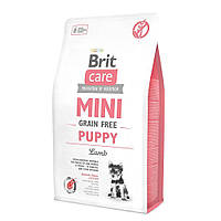 Сухой корм для щенков и молодых собак миниатюрных пород Brit Care Mini GF Puppy Lamb 2 кг (ягненок) i