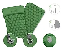 Туристический надувной коврик каремат матрас PACOONE SD-01 с подушкой Лучшая цена на PokupOnline